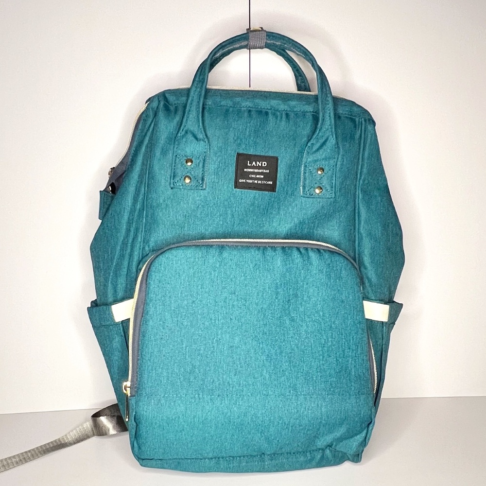 LAND Mommy & Baby Bag Backpack – Teal – Unused